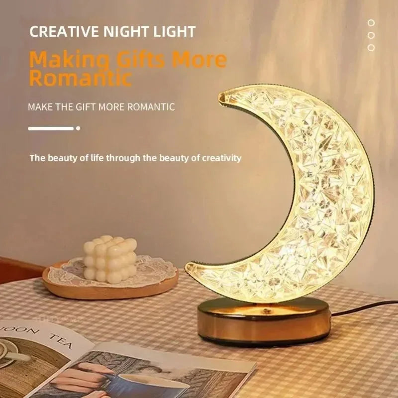 3D crystal LED night light with touch dimming, photo 11 of 11