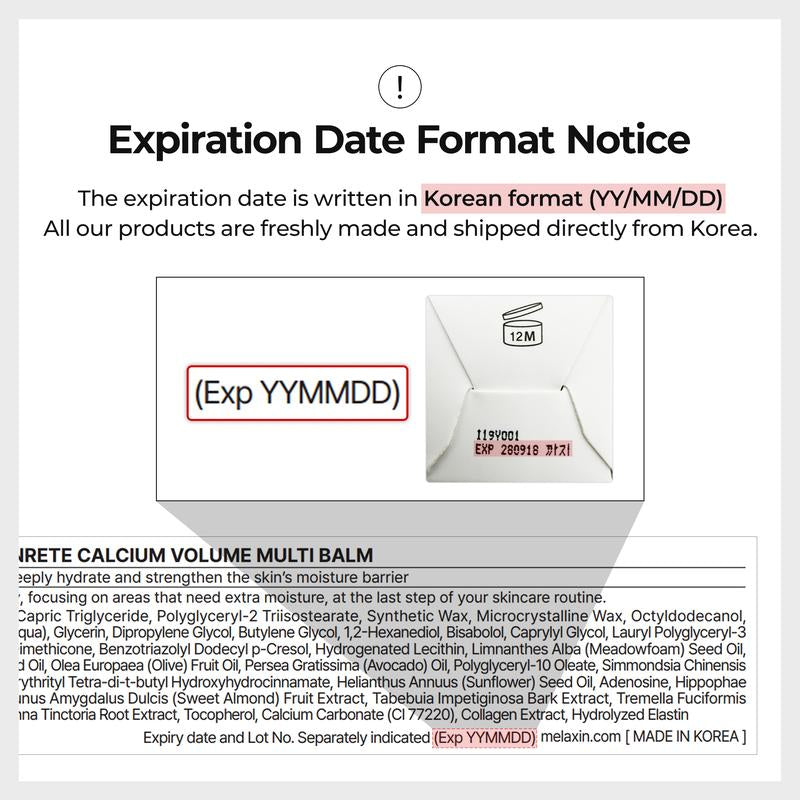 [Dr.Melaxin Official] Cemenrete Calcium Multi Balm Eye Care Routine Korean Skin Care Anti-Aging Cosmetics Eye Care Eye Stick 9G