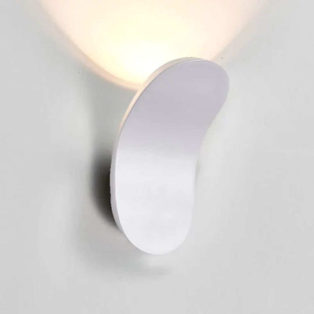 Minimalist Nordic wall lamp in black, white, and gold, photo 3 of 7