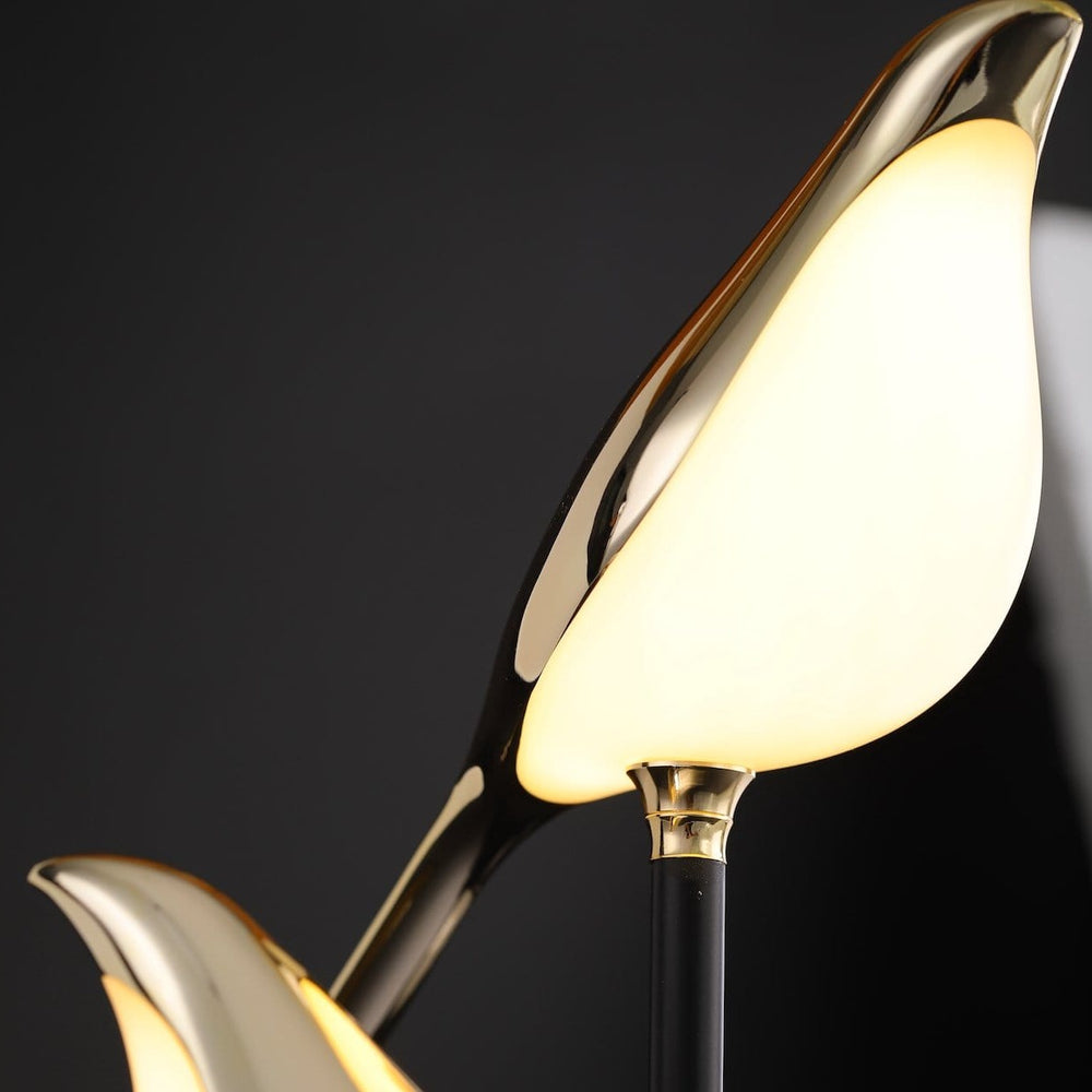 Gold bird-shaped sculptural wall lamp, photo 7 of 7