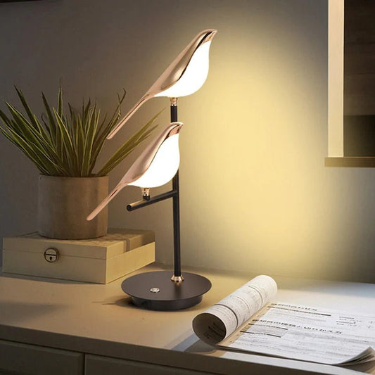 Gold bird-shaped sculptural wall lamp, photo 1 of 7