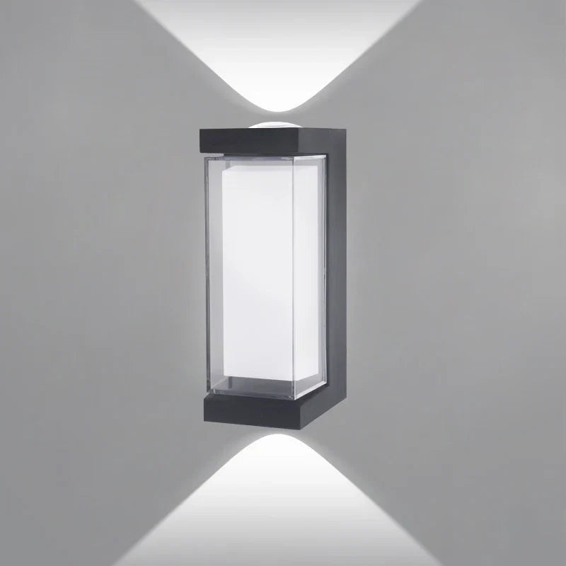 Square and round waterproof LED outdoor wall sconce, photo 2 of 10