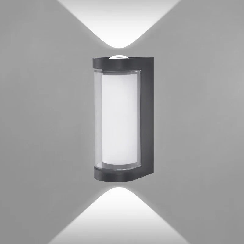 Square and round waterproof LED outdoor wall sconce, photo 4 of 10