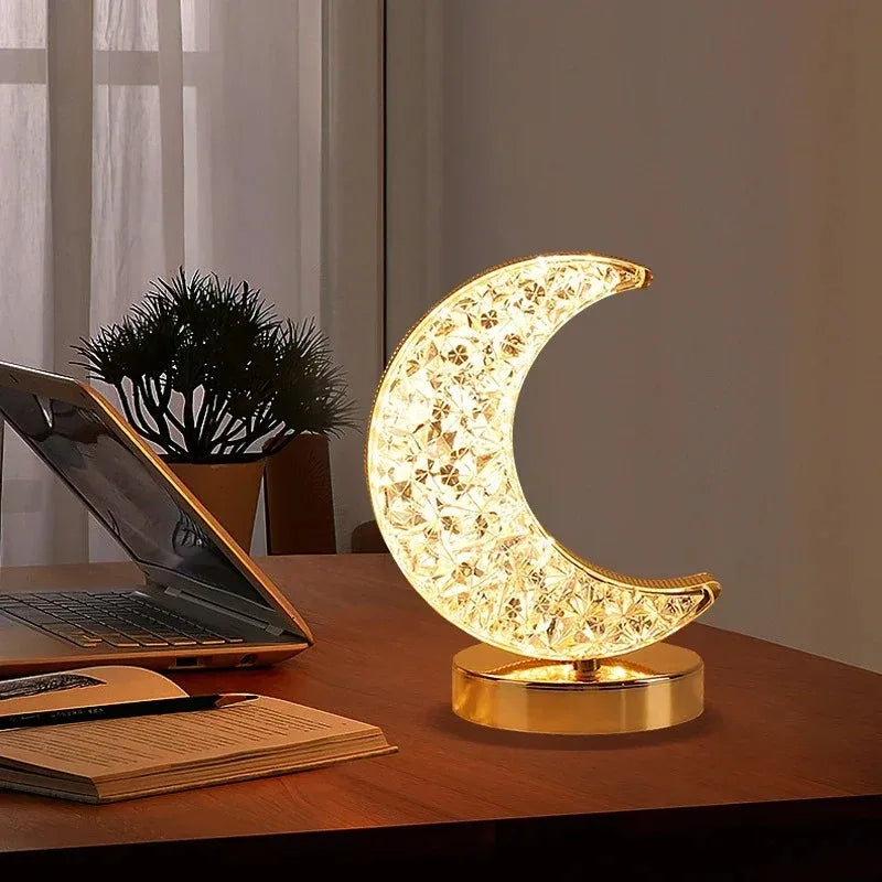 3D crystal LED night light with touch dimming, photo 7 of 11