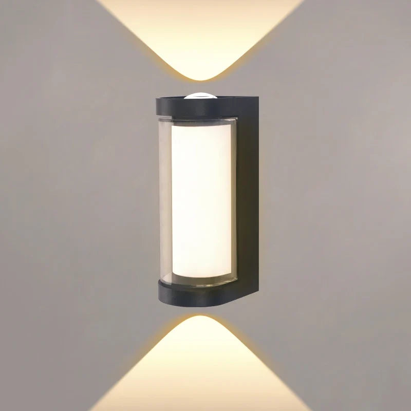 Square and round waterproof LED outdoor wall sconce, photo 5 of 10